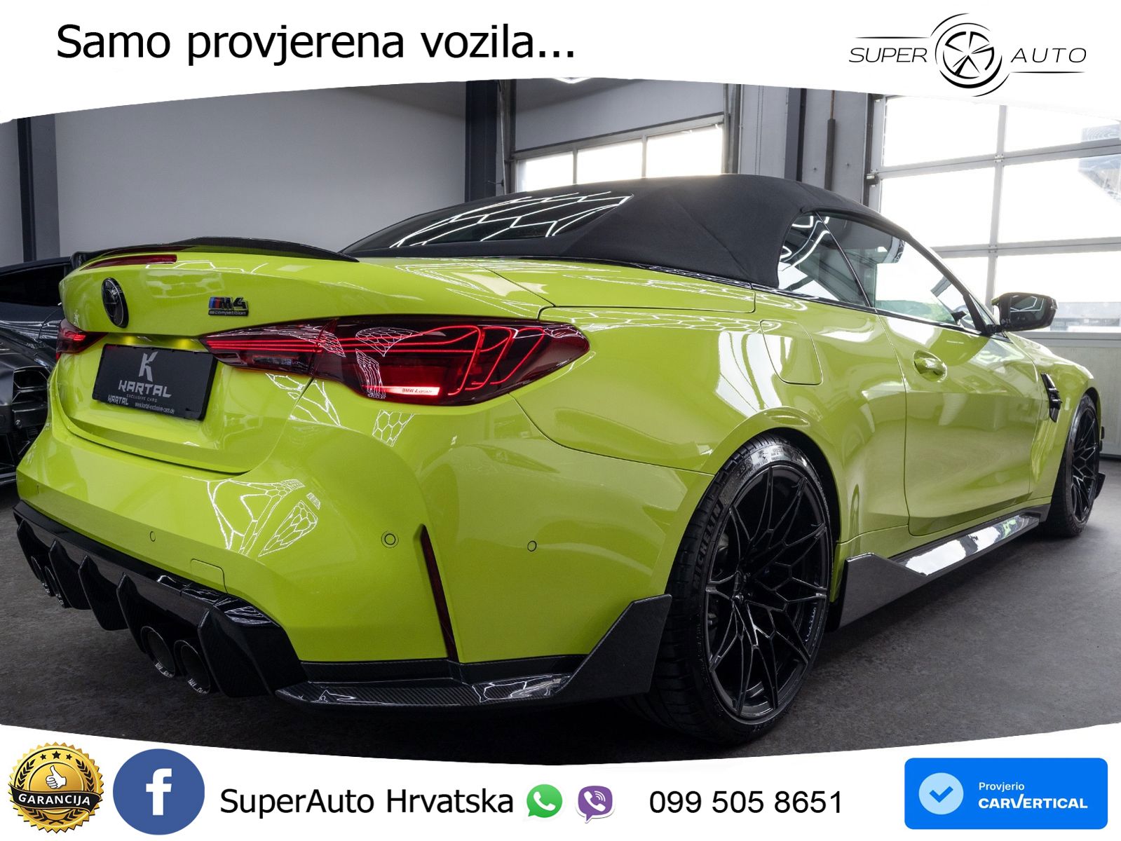BMW M4 Convertible Competition 3.0 (530 KS) xDrive Steptronic LED+GR SJED+ACC