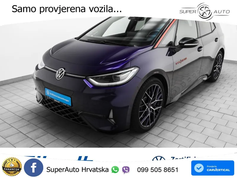 Volkswagen ID.3 GTX Performance 84 kWh (326 KS) LED+GR SJED+ACC