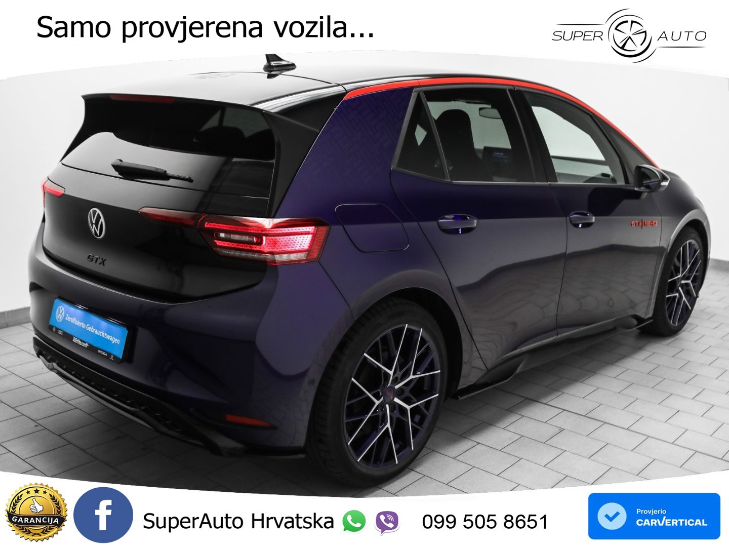 Volkswagen ID.3 GTX Performance 84 kWh (326 KS) LED+GR SJED+ACC
