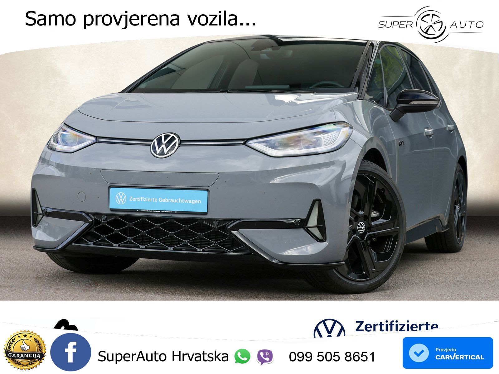 Volkswagen ID.3 GTX 84 kWh (286 KS) LED+GR SJED+ACC