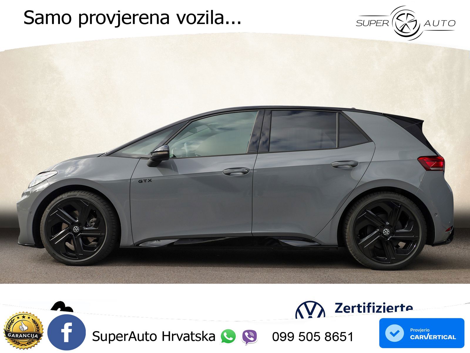 Volkswagen ID.3 GTX 84 kWh (286 KS) LED+GR SJED+ACC