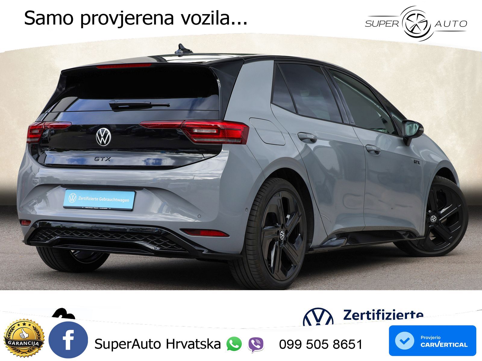 Volkswagen ID.3 GTX 84 kWh (286 KS) LED+GR SJED+ACC