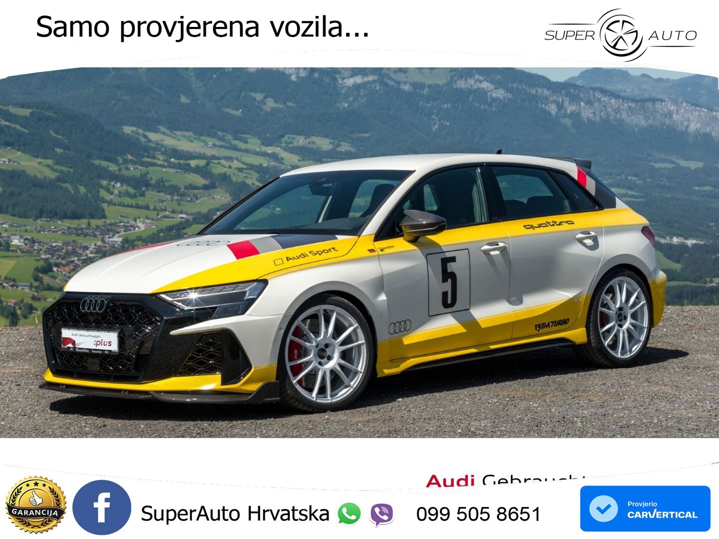Audi RS3 HERITAGE EDITIONSportback 2.5 TFSI (400 KS) quattro S tronic LED+GR SJED+ACC