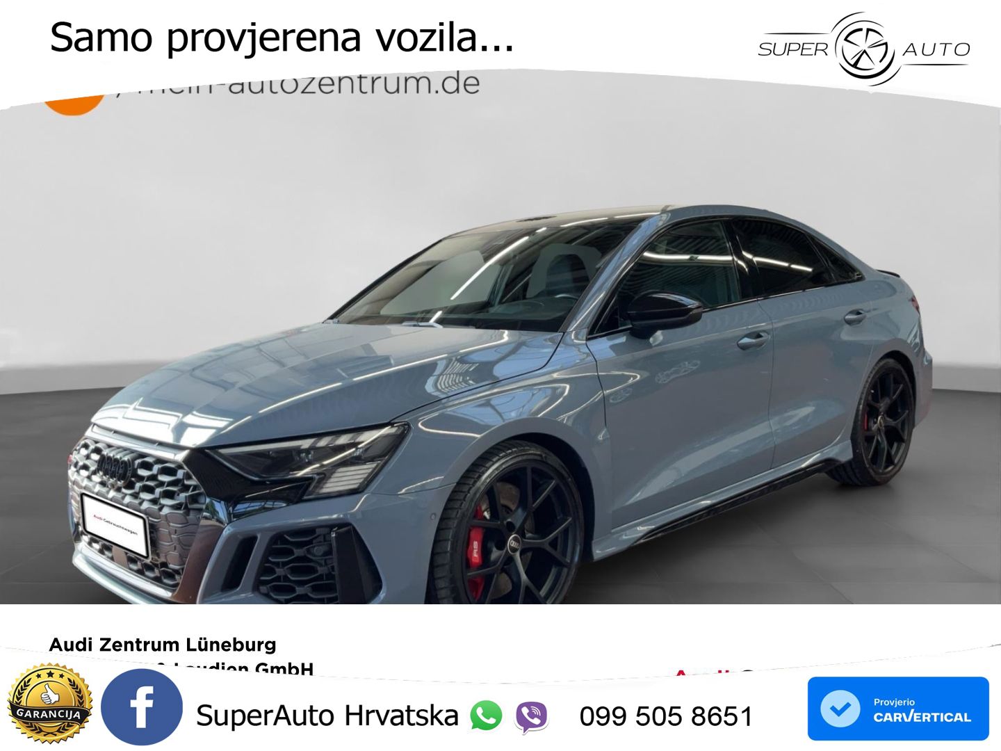 Audi RS3 Sedan 2.5 TFSI (400 KS) quattro S tronic LED+GR SJED+ACC