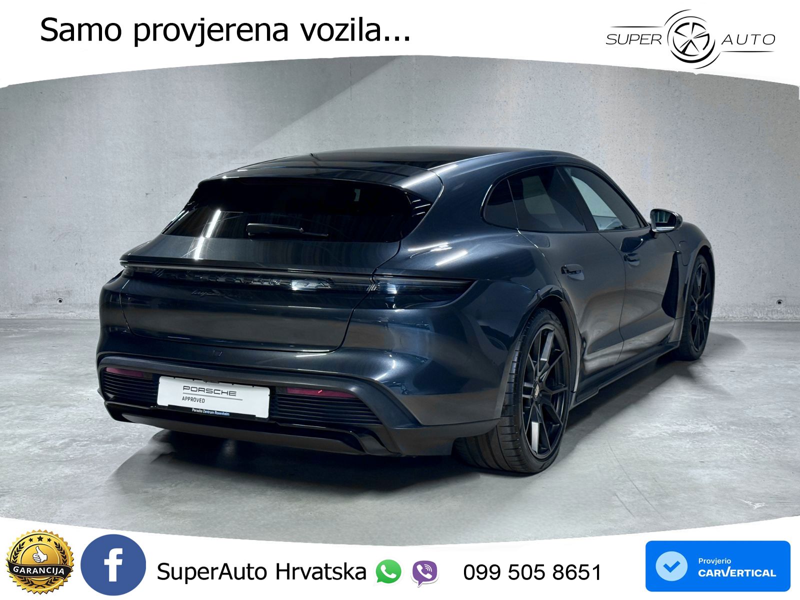 Porsche Taycan Sport Turismo GTS Performance Plus 93.4 kWh (598 KS)