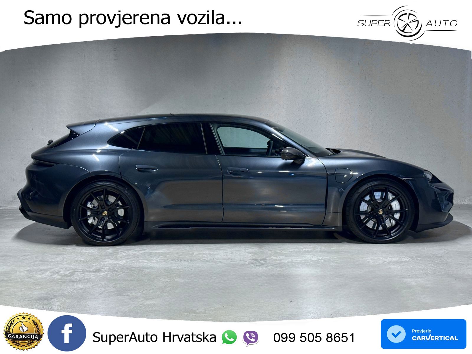 Porsche Taycan Sport Turismo GTS Performance Plus 93.4 kWh (598 KS)