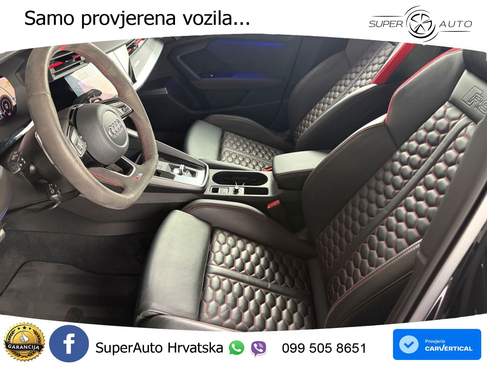 Audi RS3 Sedan 2.5 TFSI (400 KS) quattro S tronic LED+GR SJED+ACC