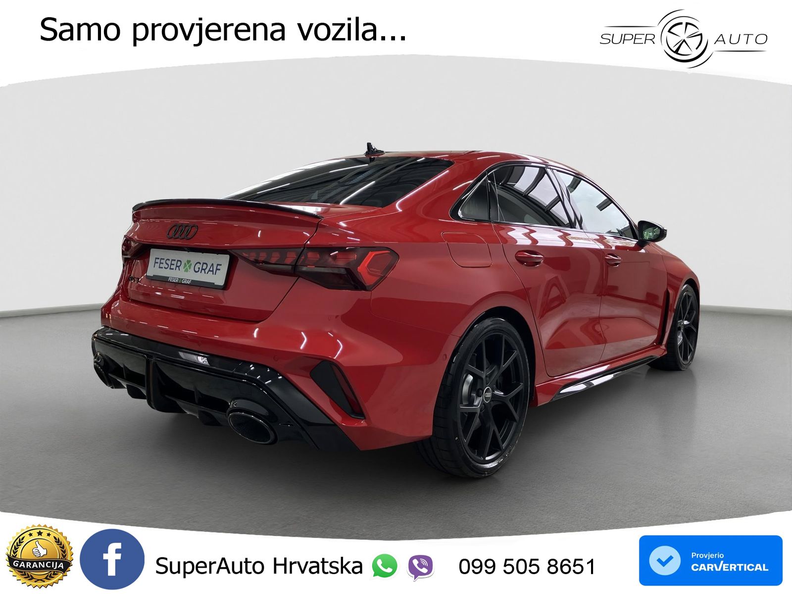 Audi RS3 Sedan 2.5 TFSI (400 KS) quattro S tronic LED+ACC