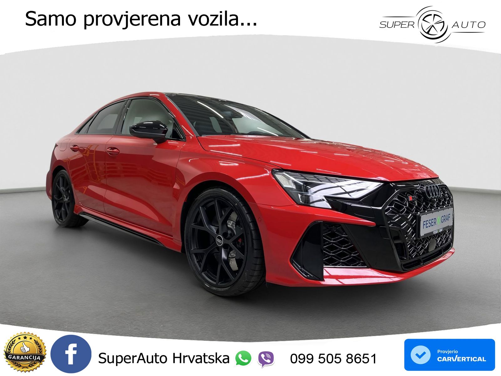 Audi RS3 Sedan 2.5 TFSI (400 KS) quattro S tronic LED+ACC