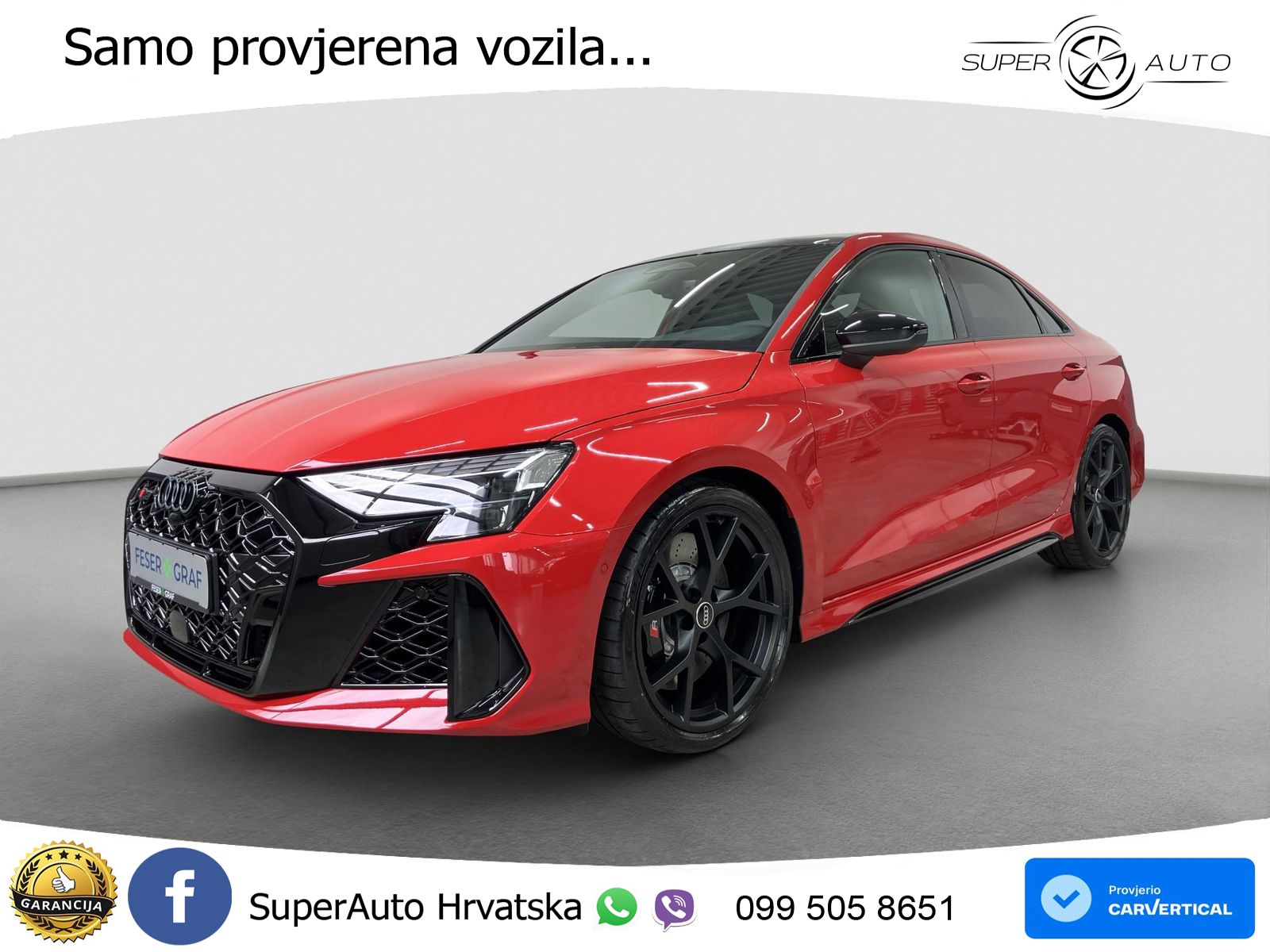 Audi RS3 Sedan 2.5 TFSI (400 KS) quattro S tronic LED+ACC