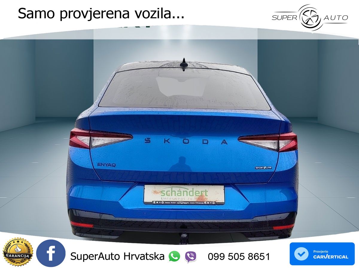 Škoda Enyaq Coupe iV 85 82 kWh (286 KS) SportLine LED+GR SJED+ACC