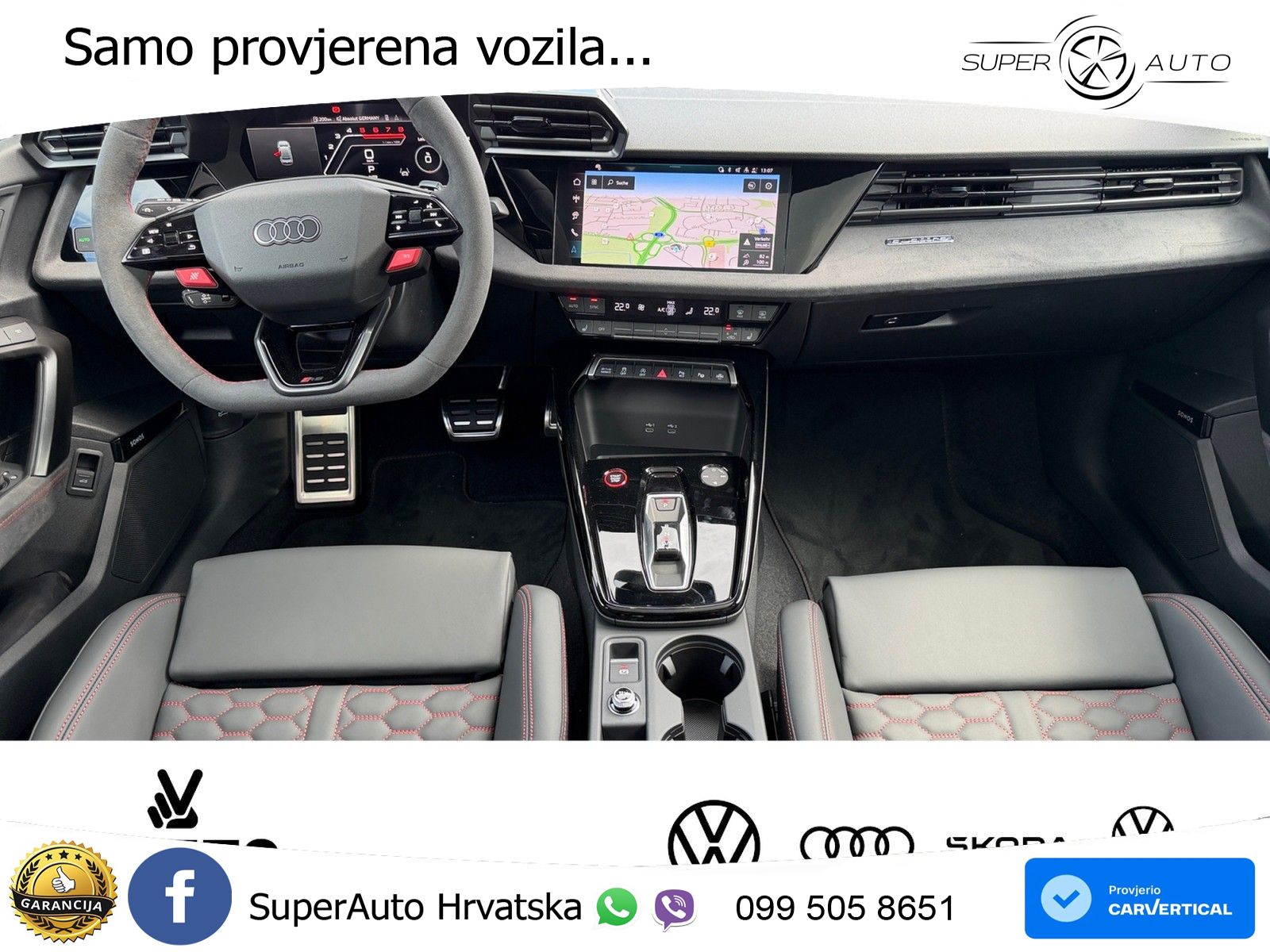 Audi RS3 Sedan 2.5 TFSI (400 KS) quattro S tronic LED+GR SJED+ACC