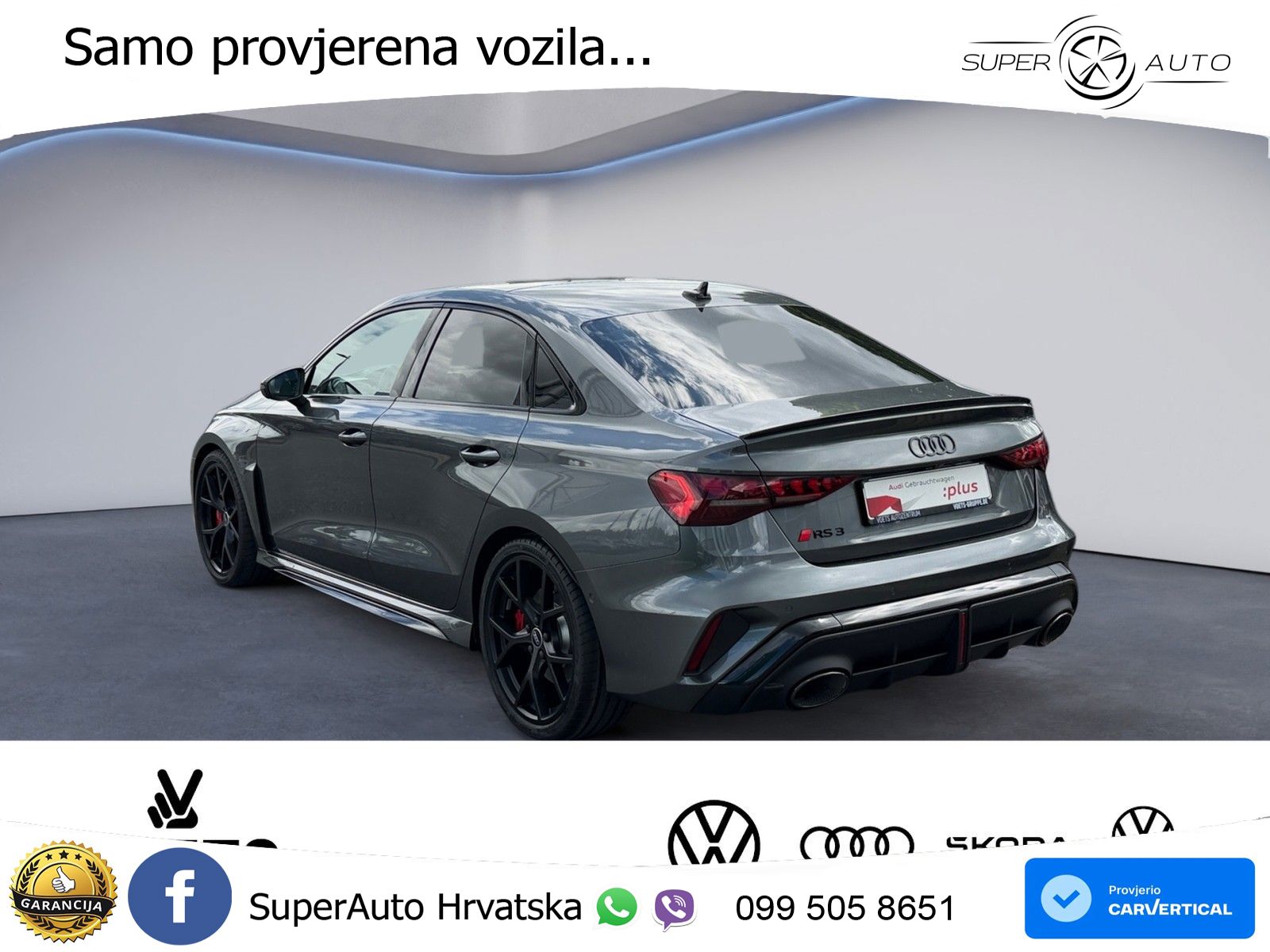 Audi RS3 Sedan 2.5 TFSI (400 KS) quattro S tronic LED+GR SJED+ACC