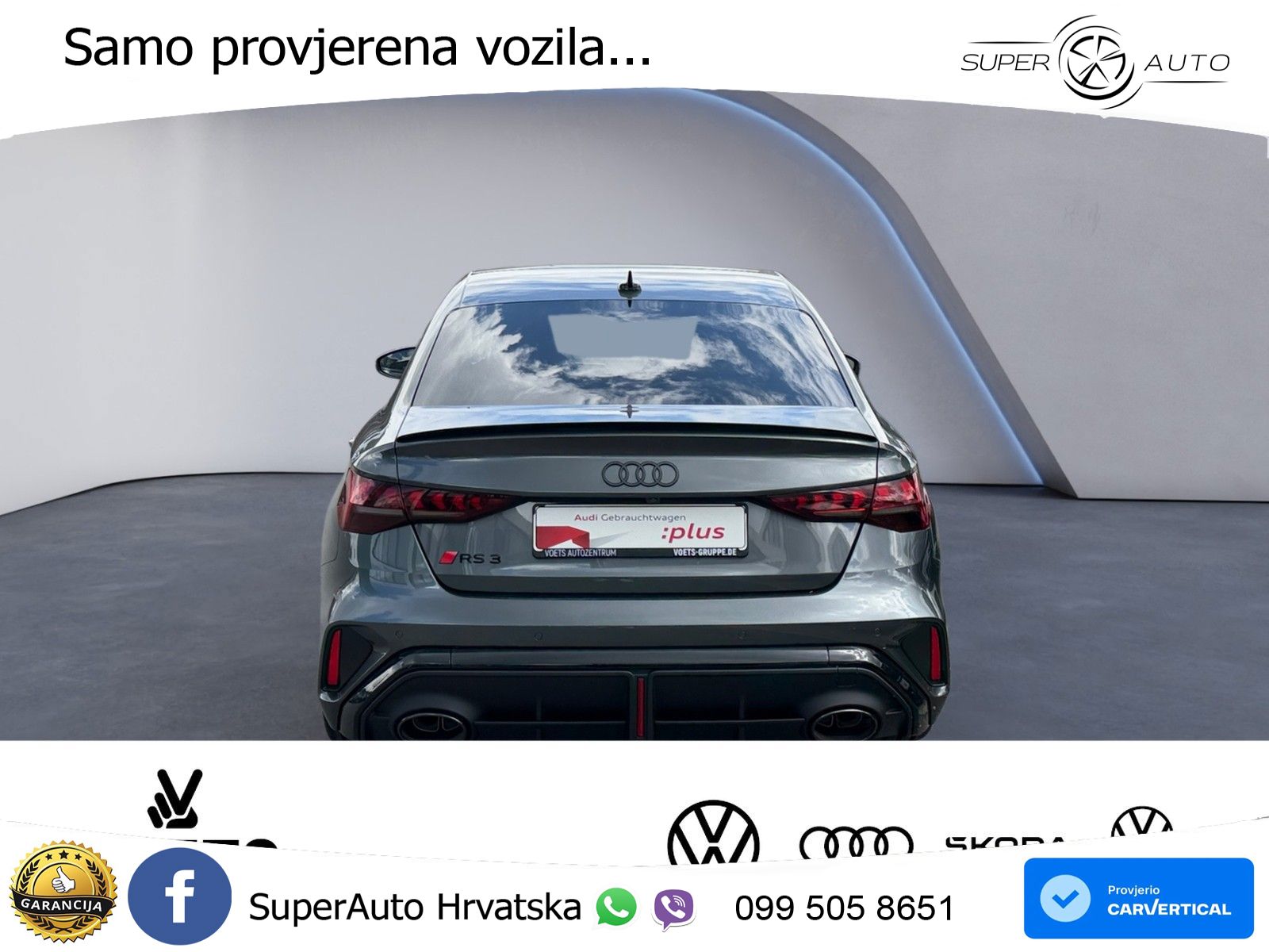 Audi RS3 Sedan 2.5 TFSI (400 KS) quattro S tronic LED+GR SJED+ACC