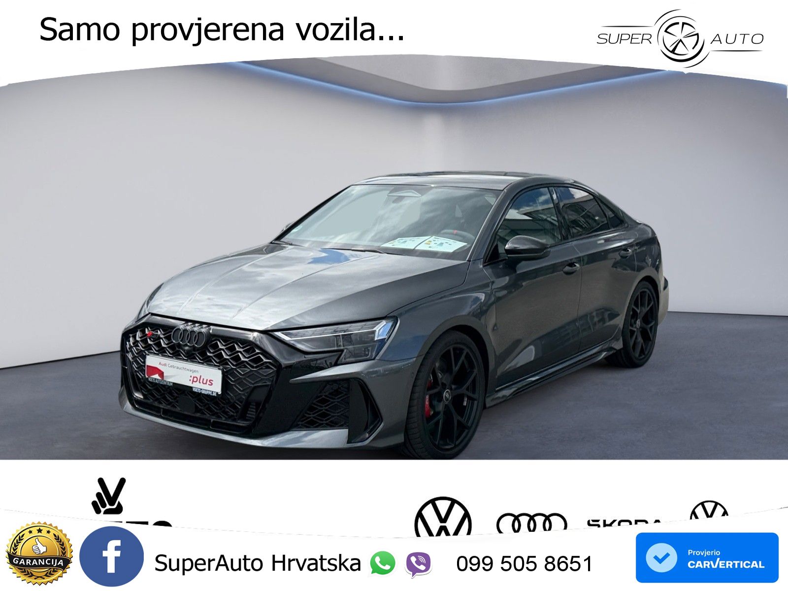 Audi RS3 Sedan 2.5 TFSI (400 KS) quattro S tronic LED+GR SJED+ACC