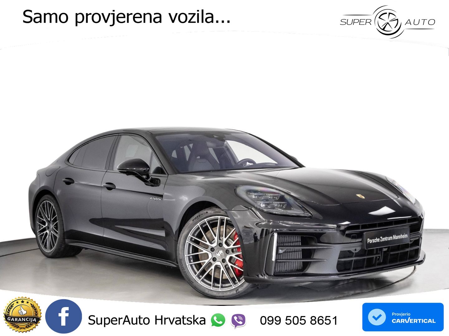 Porsche Panamera 4S 2.9 V6 (544 KS) E-Hybrid PDK ZRAČNI+ACC+GR SJED+KAM+PANO
