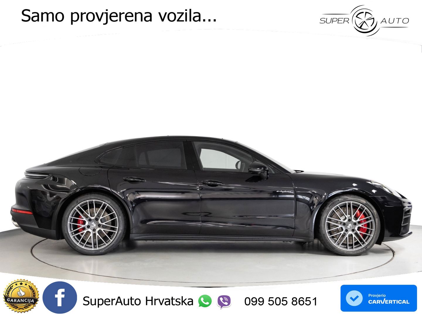 Porsche Panamera 4S 2.9 V6 (544 KS) E-Hybrid PDK ZRAČNI+ACC+GR SJED+KAM+PANO