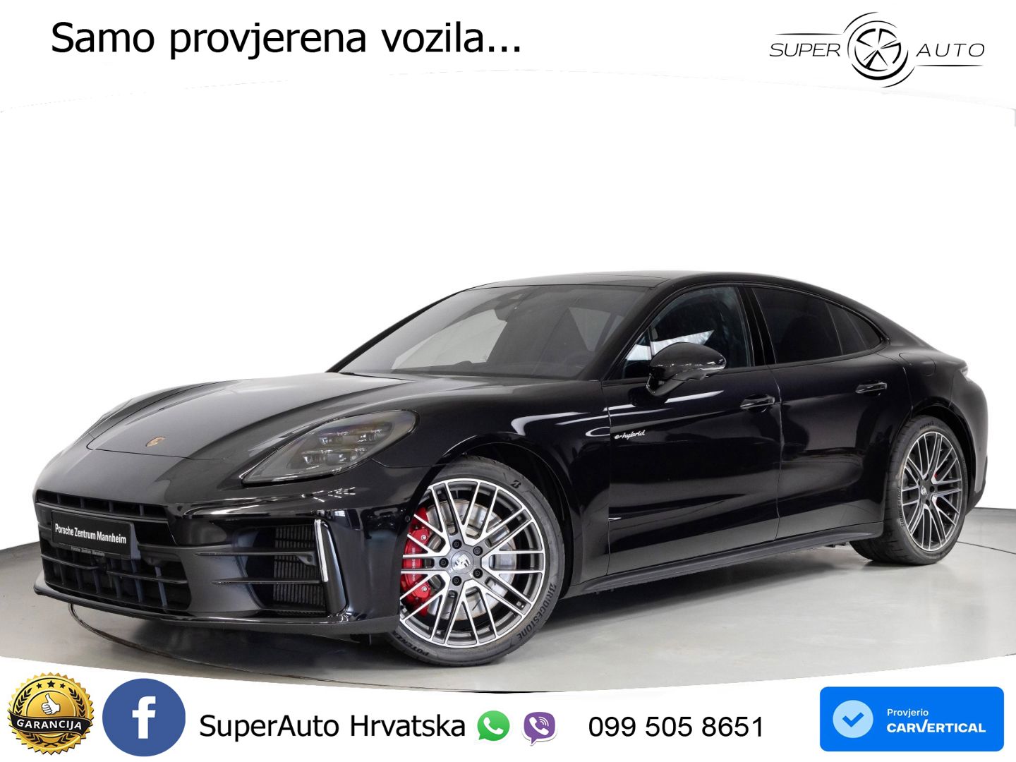 Porsche Panamera 4S 2.9 V6 (544 KS) E-Hybrid PDK ZRAČNI+ACC+GR SJED+KAM+PANO