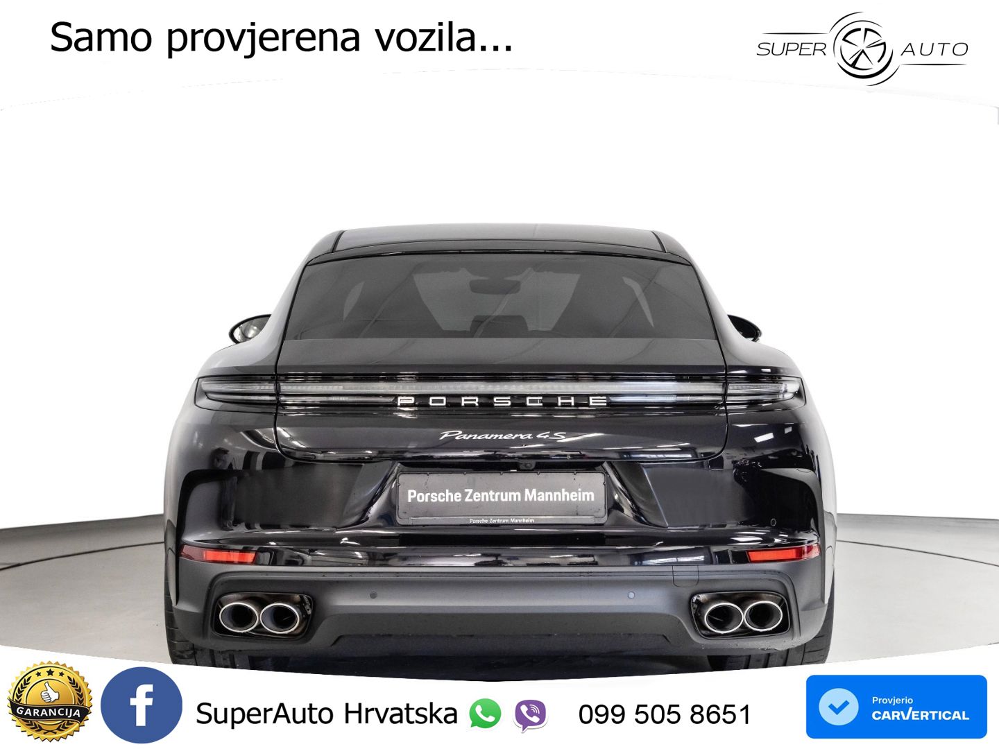 Porsche Panamera 4S 2.9 V6 (544 KS) E-Hybrid PDK ZRAČNI+ACC+GR SJED+KAM+PANO