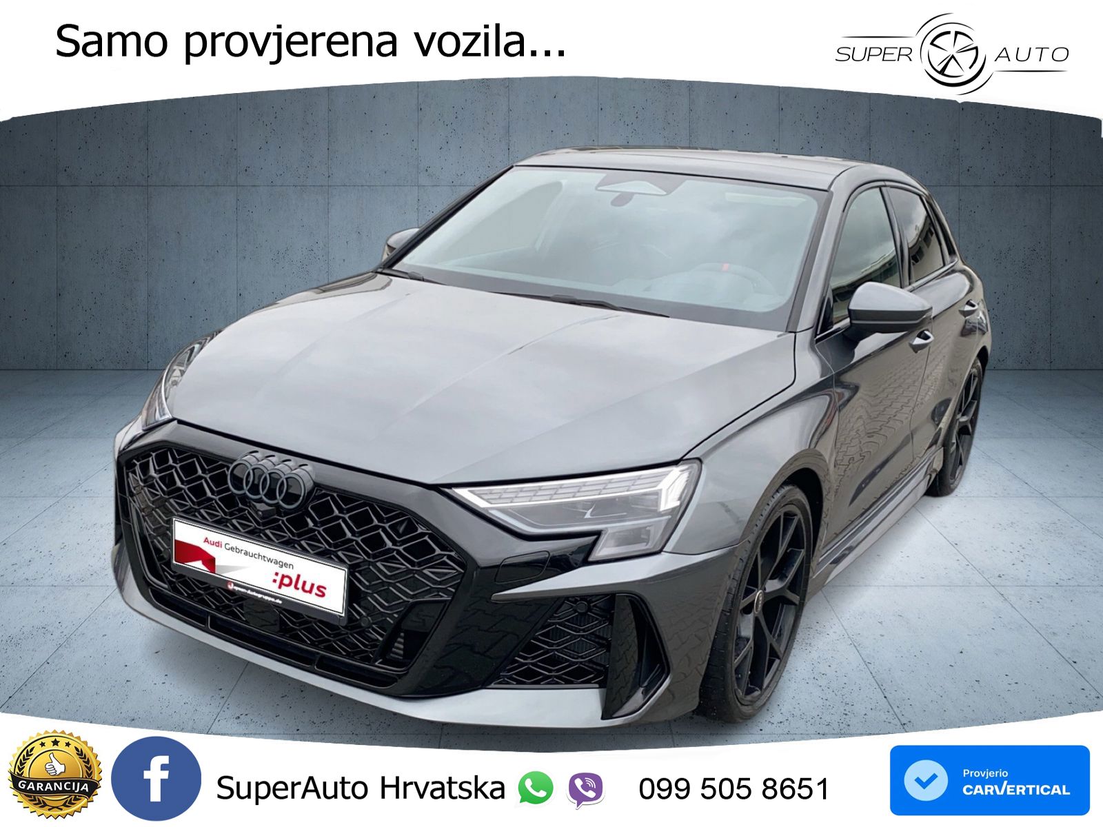 Audi RS3 Sportback 2.5 TFSI (400 KS) quattro S tronic LED+GR SJED+ACC