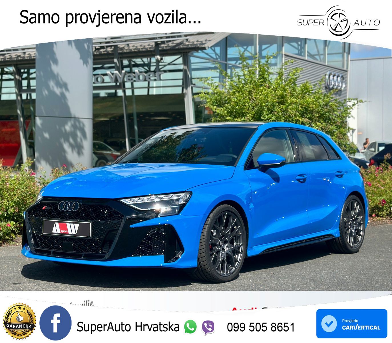 Audi RS3 Sedan 2.5 TFSI (400 KS) quattro S tronic LED+GR SJED+ACC