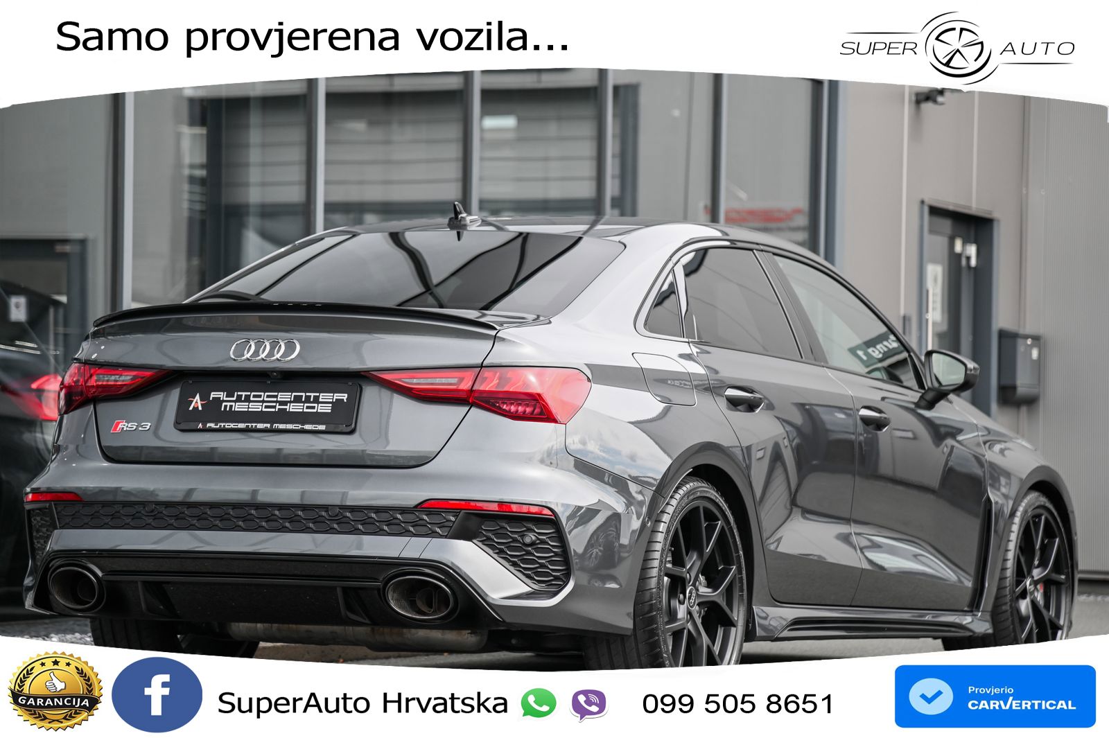 Audi RS3 Sedan 2.5 TFSI (400 KS) quattro S tronic LED+GR SJED+ACC