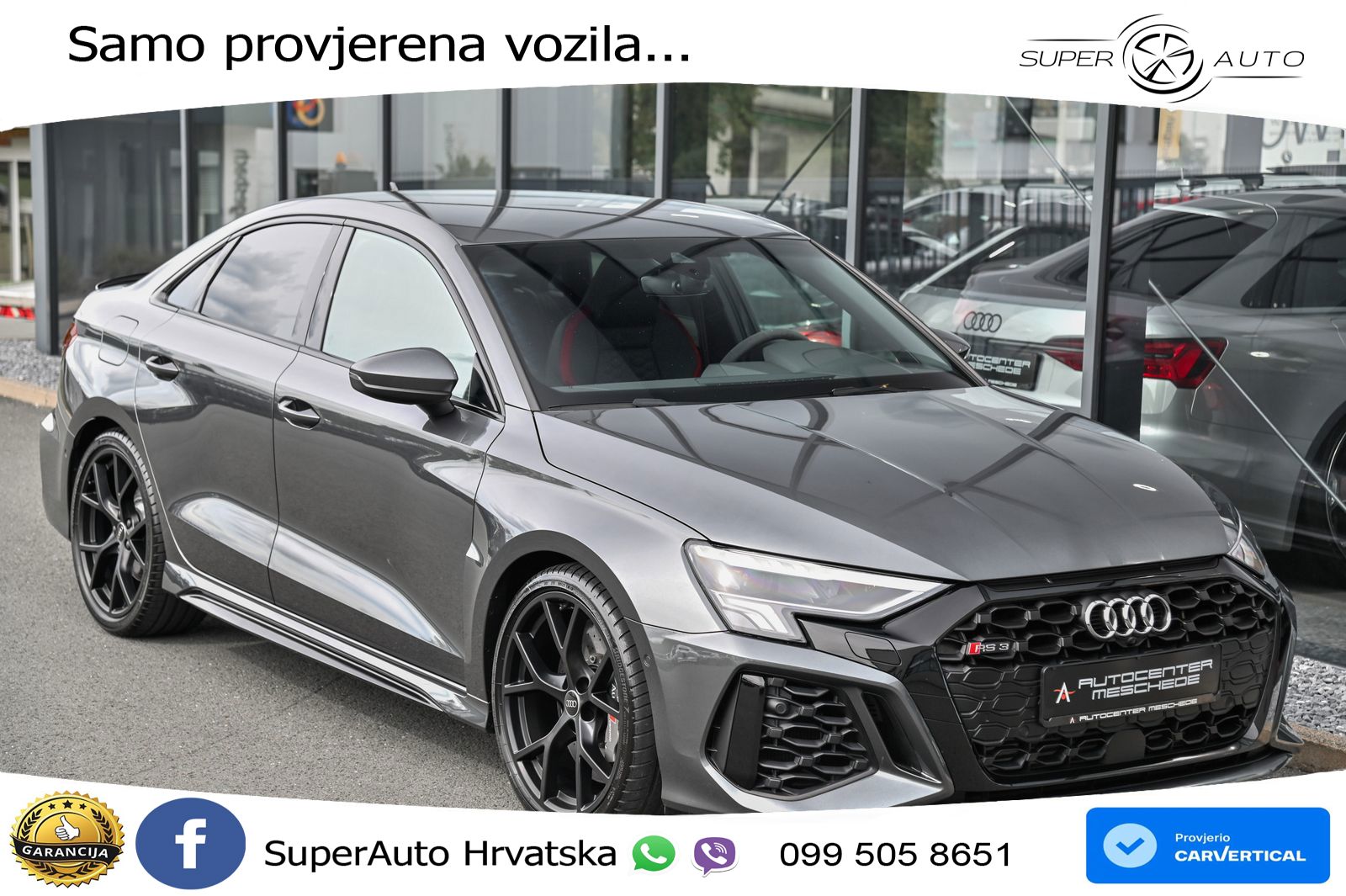 Audi RS3 Sedan 2.5 TFSI (400 KS) quattro S tronic LED+GR SJED+ACC