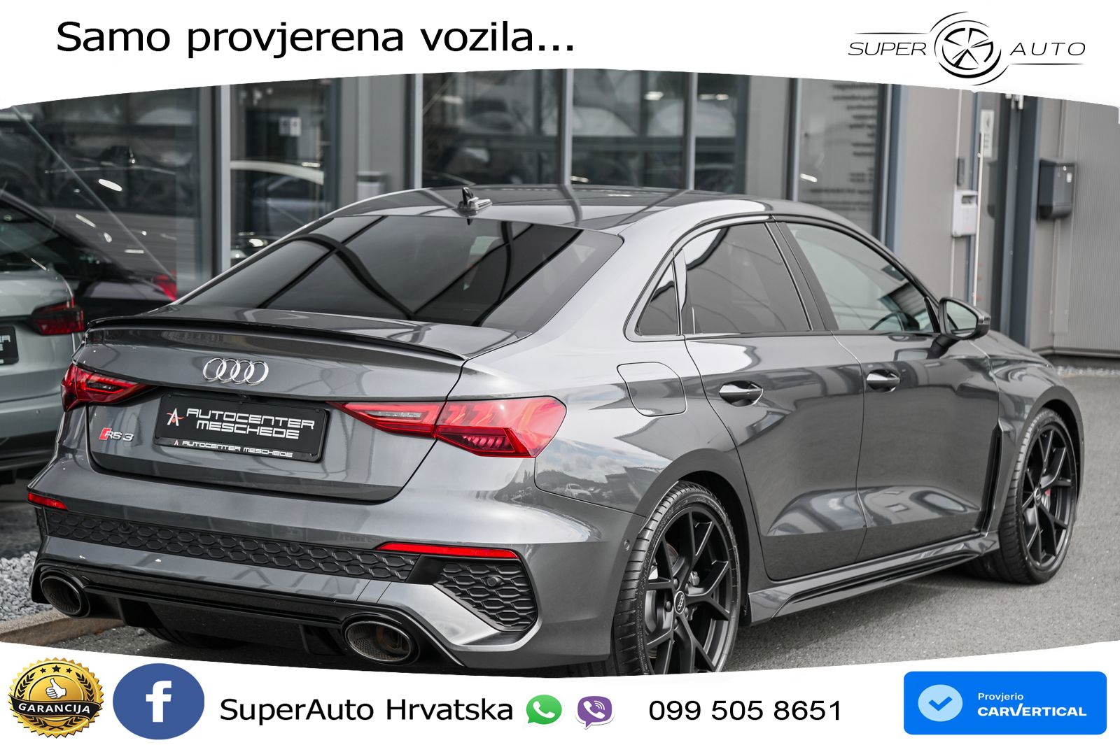 Audi RS3 Sedan 2.5 TFSI (400 KS) quattro S tronic LED+GR SJED+ACC