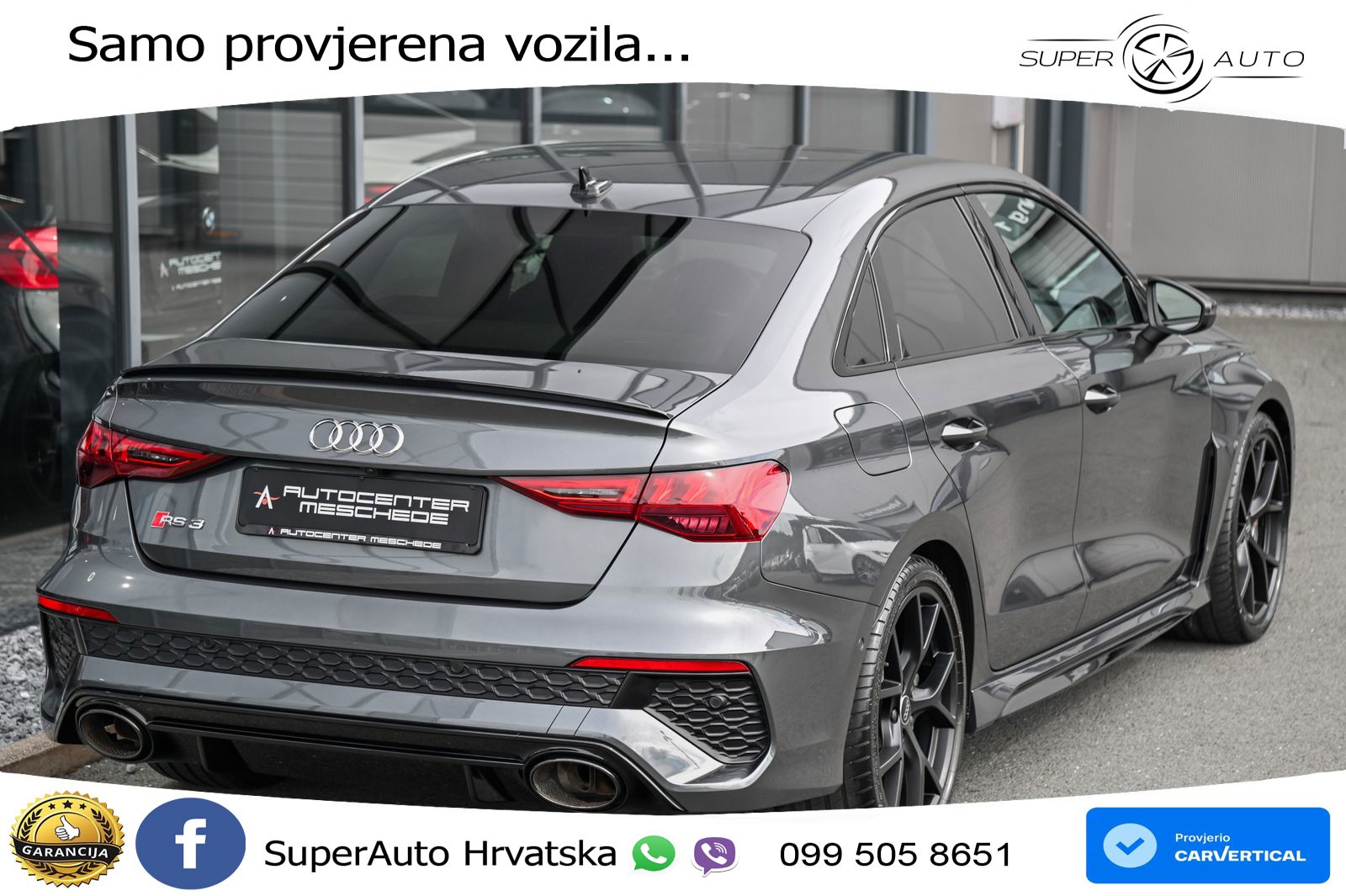 Audi RS3 Sedan 2.5 TFSI (400 KS) quattro S tronic LED+GR SJED+ACC