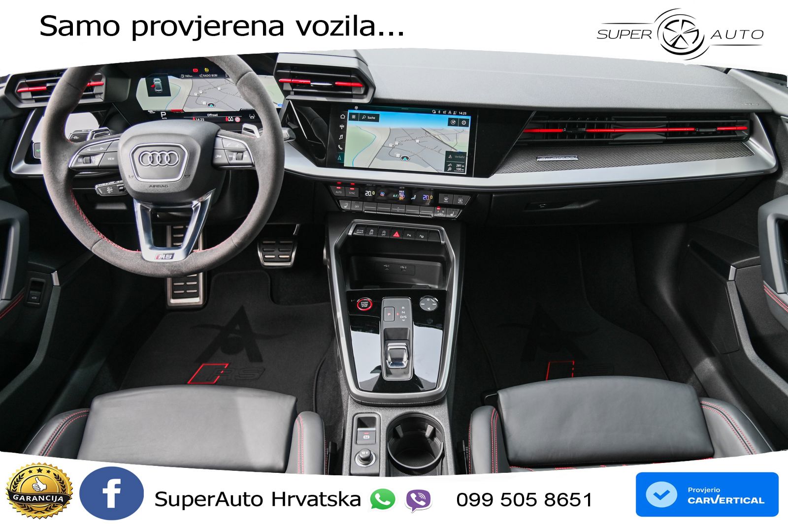 Audi RS3 Sedan 2.5 TFSI (400 KS) quattro S tronic LED+GR SJED+ACC