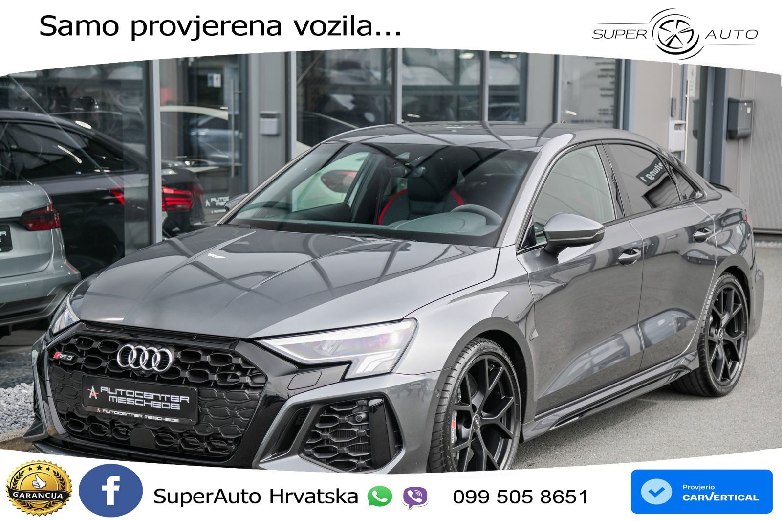 Audi RS3 Sedan 2.5 TFSI (400 KS) quattro S tronic LED+GR SJED+ACC