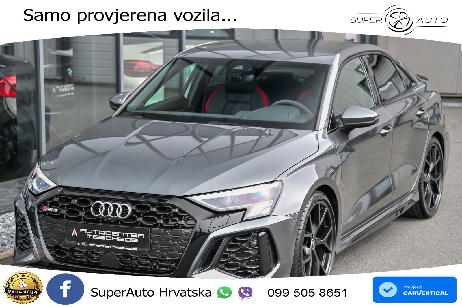 Audi RS3 Sedan 2.5 TFSI (400 KS) quattro S tronic LED+GR SJED+ACC