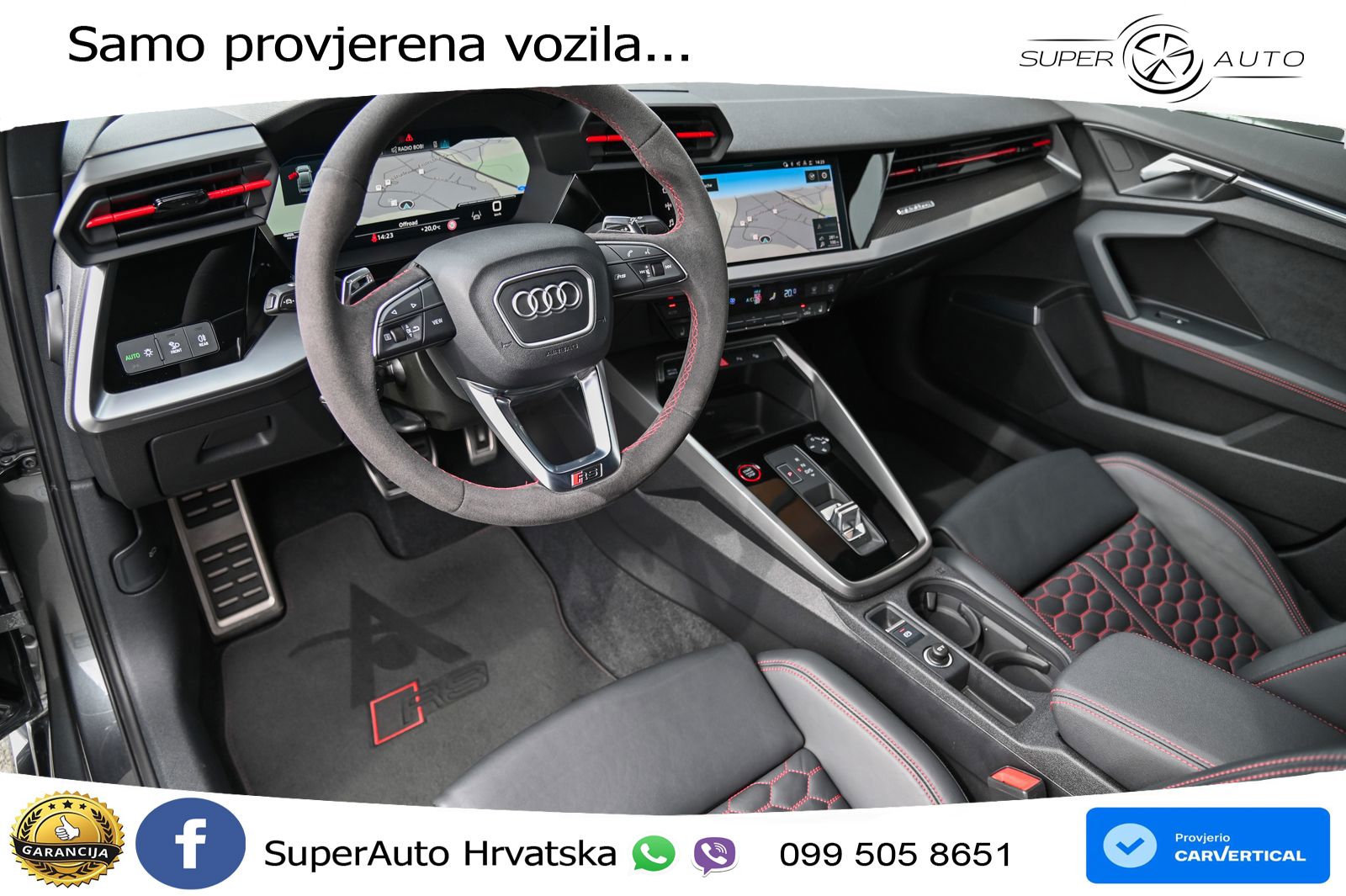 Audi RS3 Sedan 2.5 TFSI (400 KS) quattro S tronic LED+GR SJED+ACC