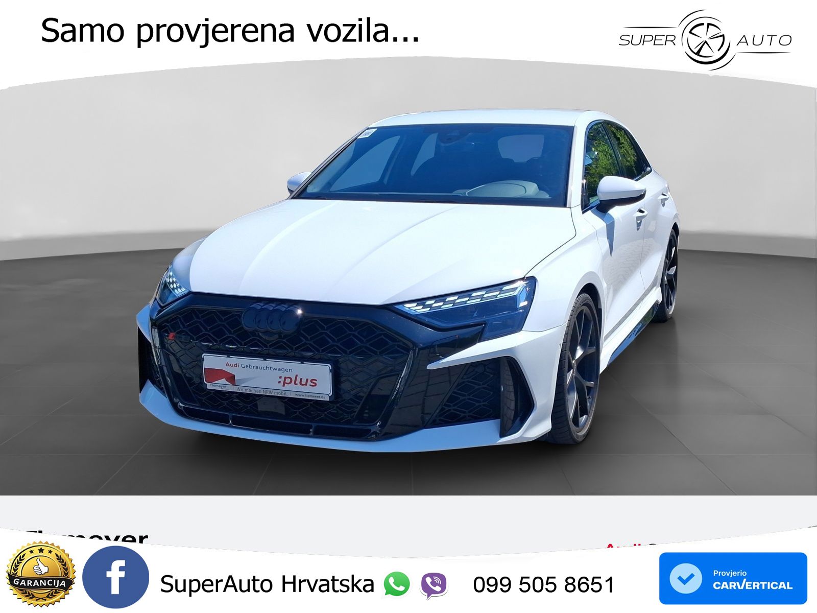 Audi RS3 Sportback 2.5 TFSI (400 KS) quattro S tronic