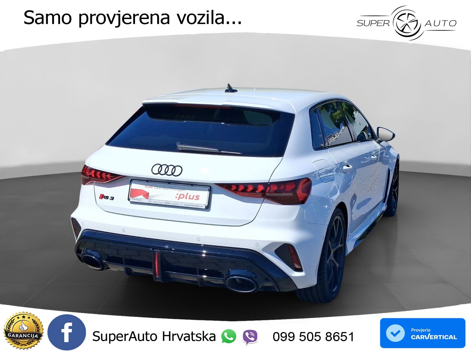 Audi RS3 Sportback 2.5 TFSI (400 KS) quattro S tronic