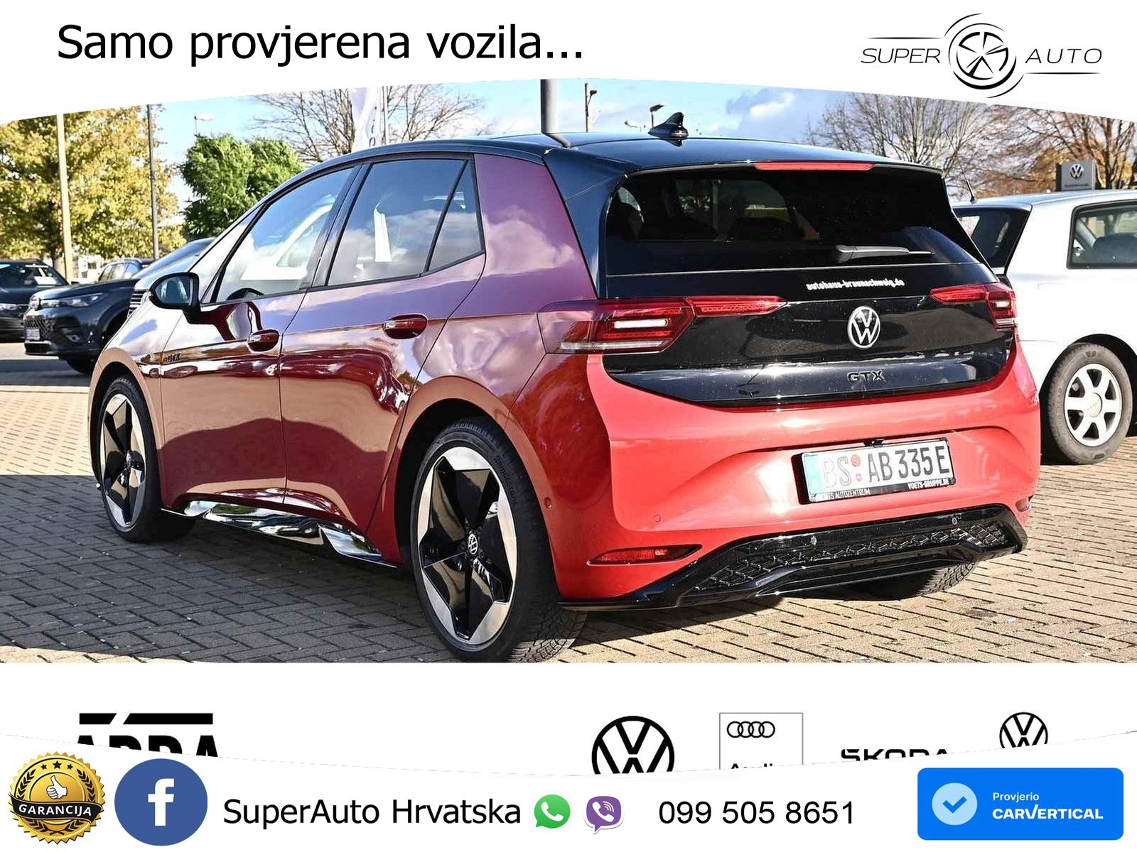 Volkswagen ID.3 GTX 84 kWh (286 KS) LED+GR SJED+ACC