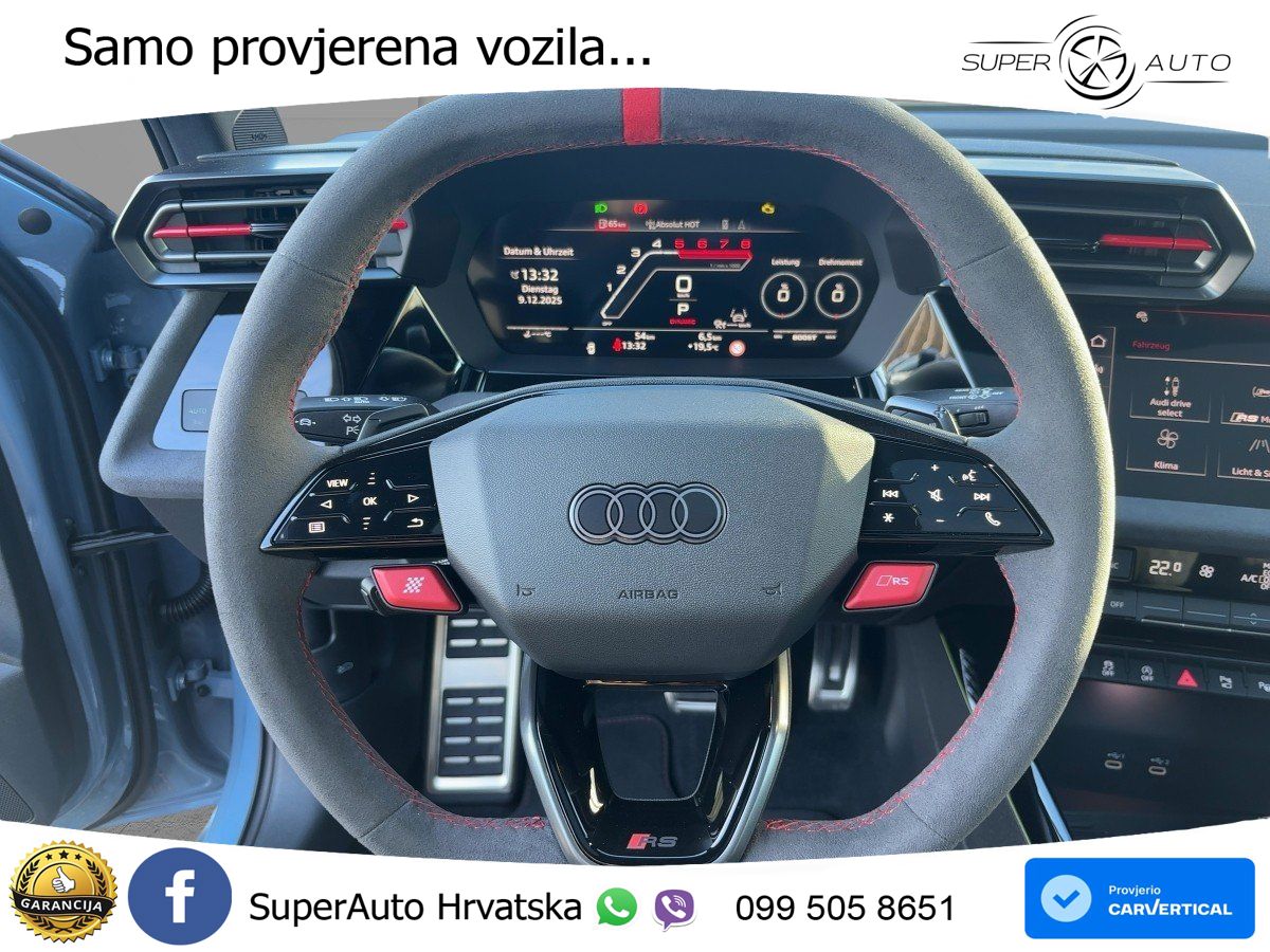 Audi RS3 Sportback 2.5 TFSI (400 KS) quattro S tronic LED+GR SJED+ACC