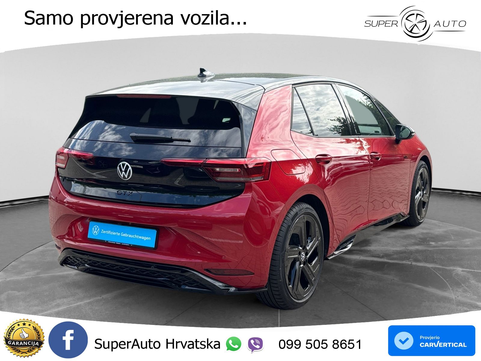 Volkswagen ID.3 GTX 84 kWh (286 KS) LED+GR SJED+ACC