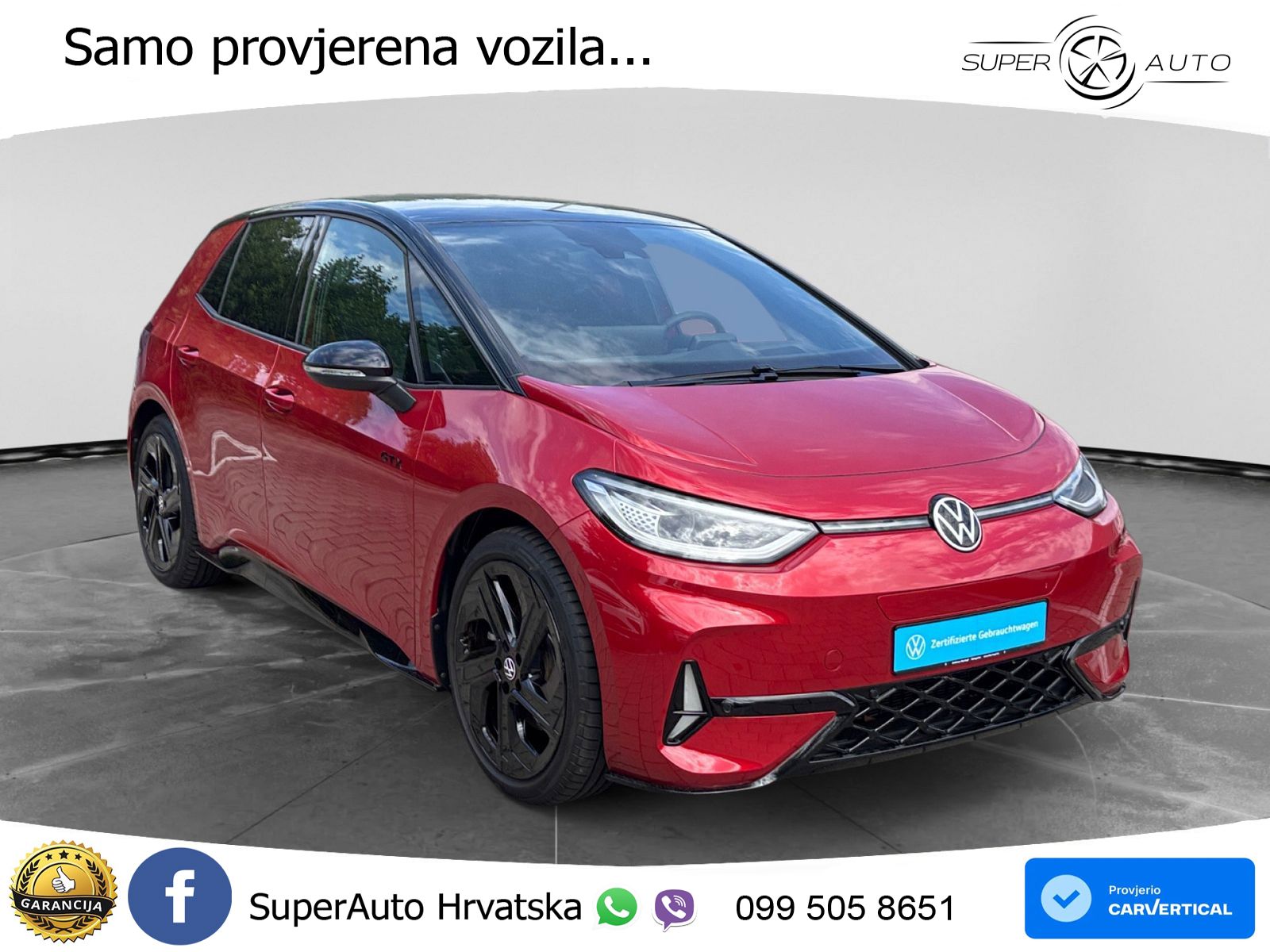 Volkswagen ID.3 GTX 84 kWh (286 KS) LED+GR SJED+ACC