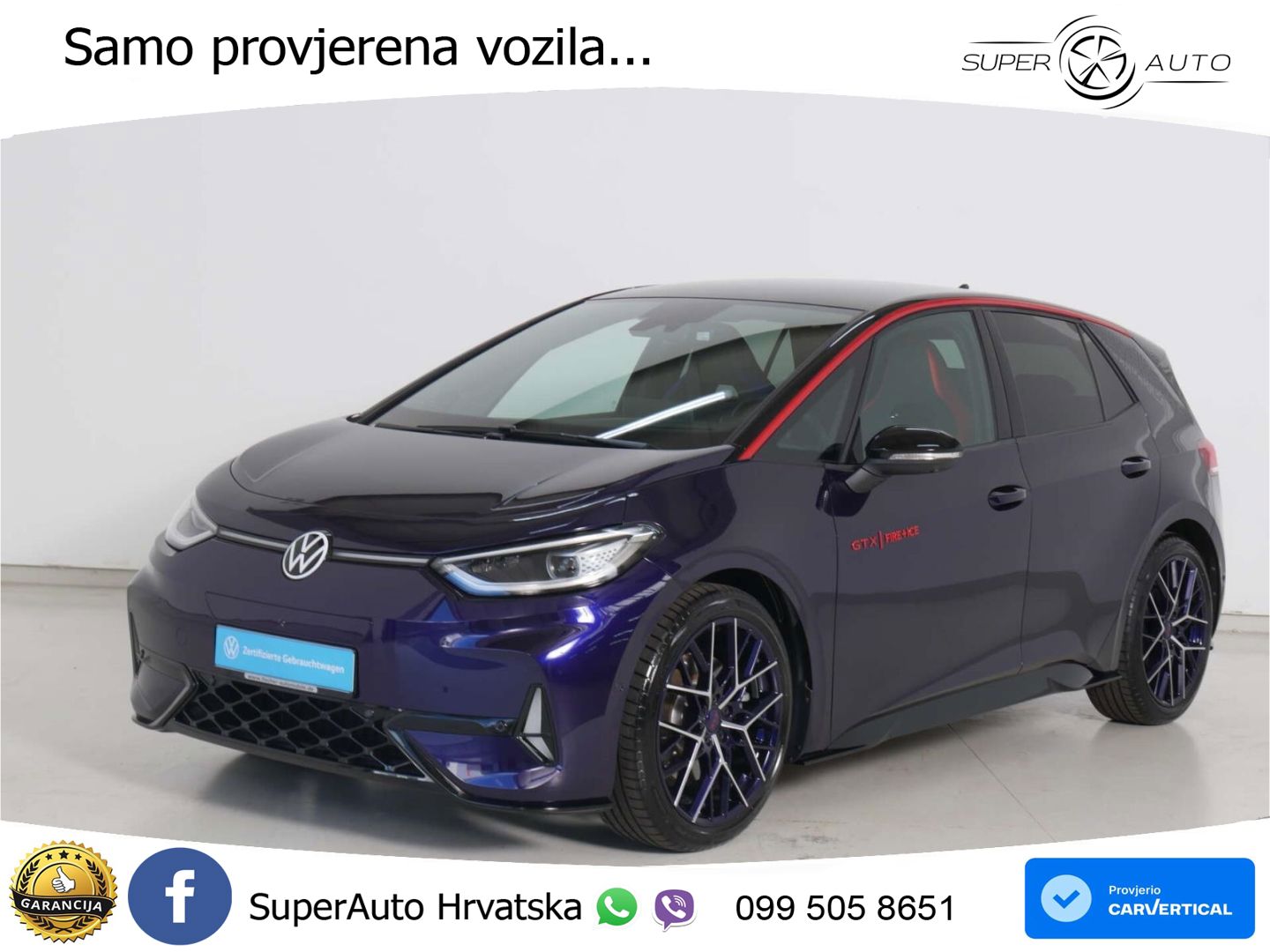 Volkswagen ID.3 GTX 84 kWh (286 KS)