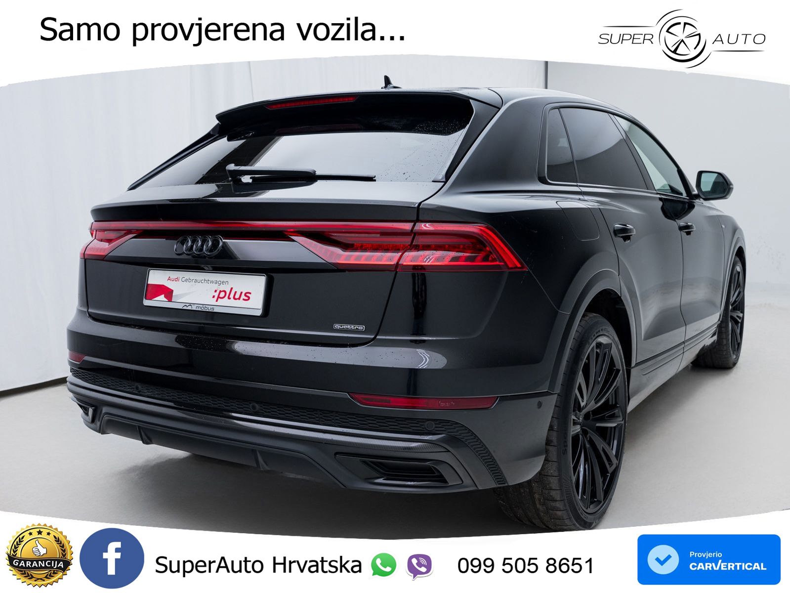 Audi Q8 55 TFSIe V6 (381 KS) quattro tiptronic S line LED+GR SJED+ACC