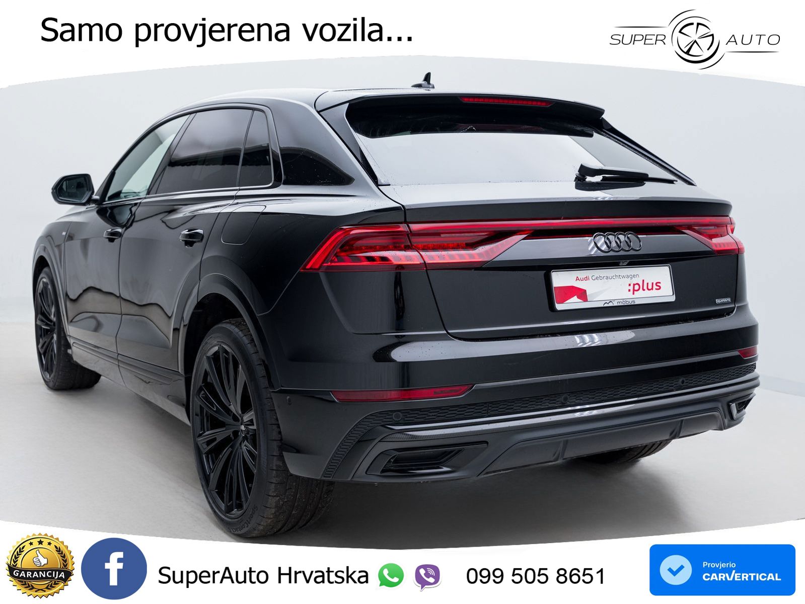 Audi Q8 55 TFSIe V6 (381 KS) quattro tiptronic S line LED+GR SJED+ACC