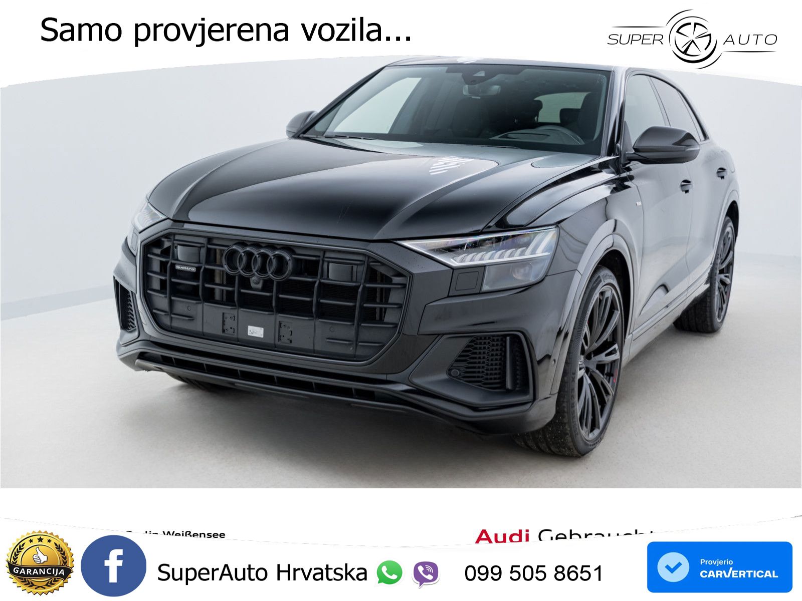 Audi Q8 55 TFSIe V6 (381 KS) quattro tiptronic S line LED+GR SJED+ACC