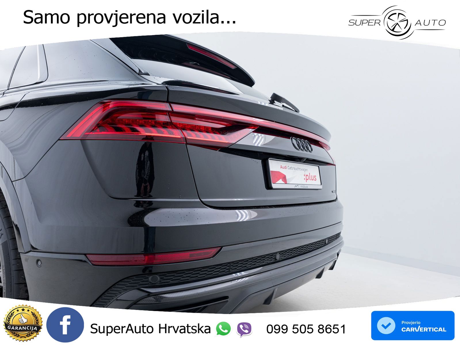 Audi Q8 55 TFSIe V6 (381 KS) quattro tiptronic S line LED+GR SJED+ACC