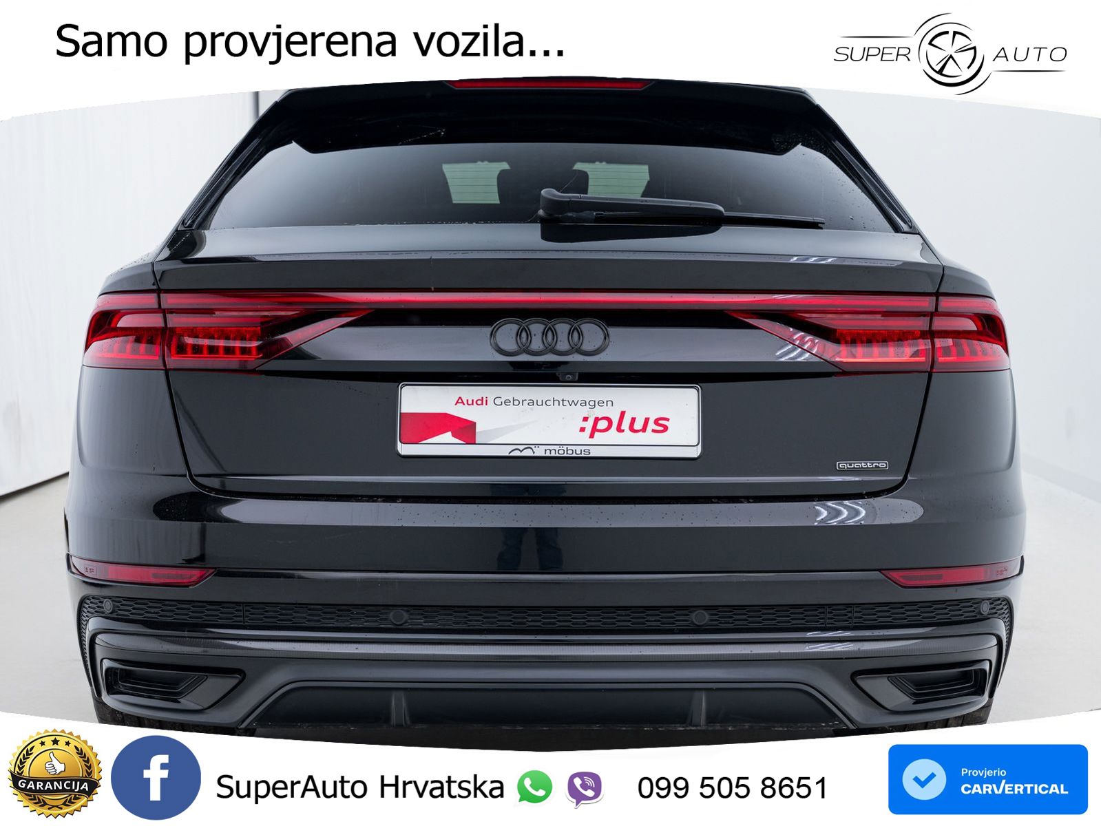 Audi Q8 55 TFSIe V6 (381 KS) quattro tiptronic S line LED+GR SJED+ACC