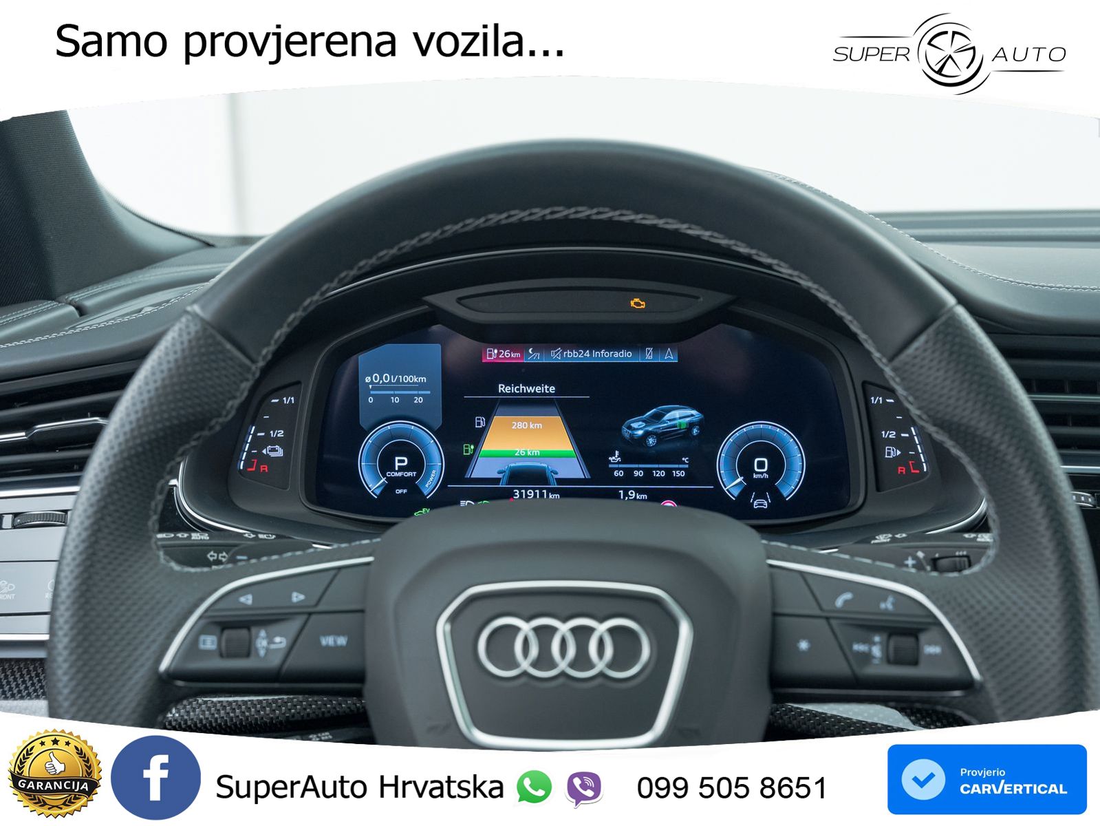 Audi Q8 55 TFSIe V6 (381 KS) quattro tiptronic S line LED+GR SJED+ACC