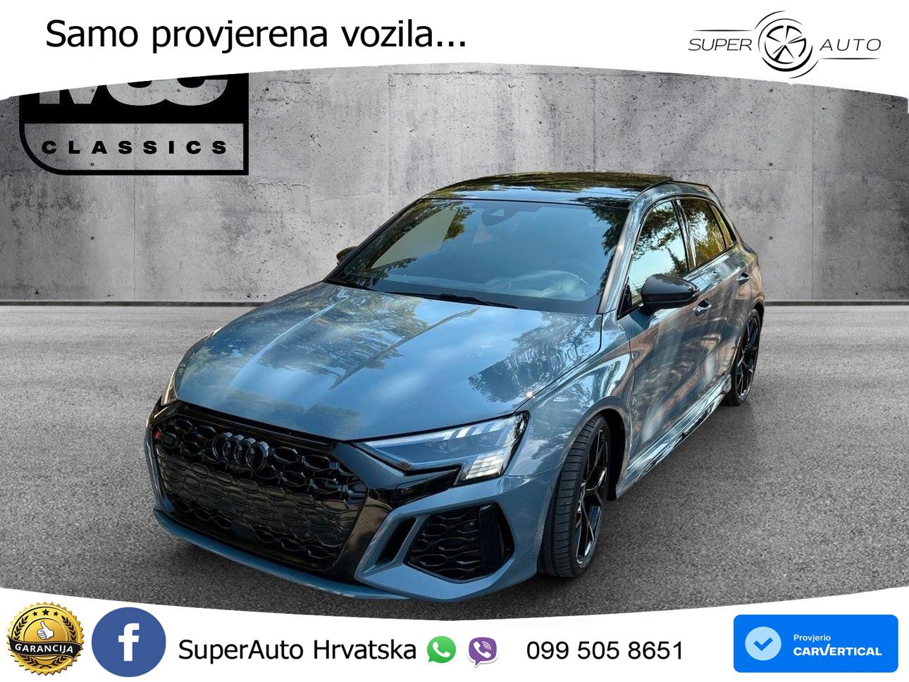Audi RS3 Sportback 2.5 TFSI (400 KS) quattro S tronic LED+GR SJED+ACC