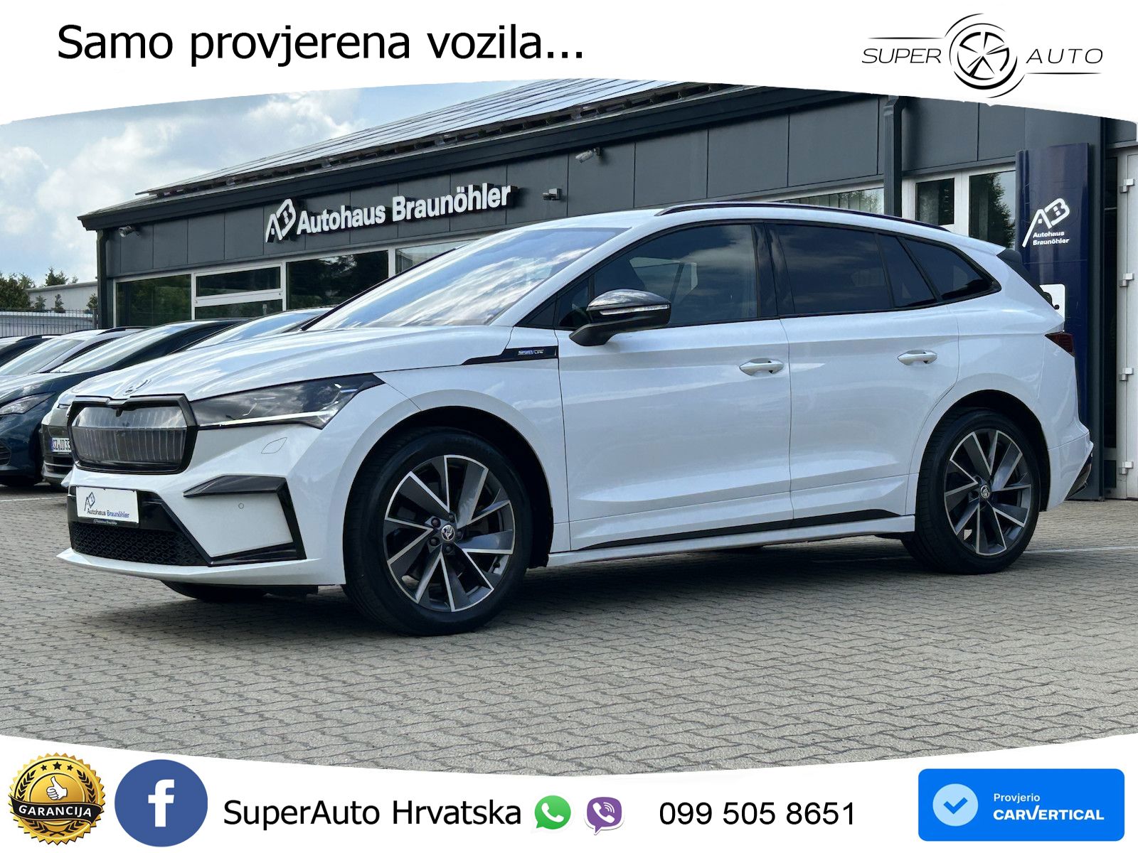 Škoda Enyaq iV 80x 82 kWh (265 KS) AWD SportLine LED+GR SJED+ACC