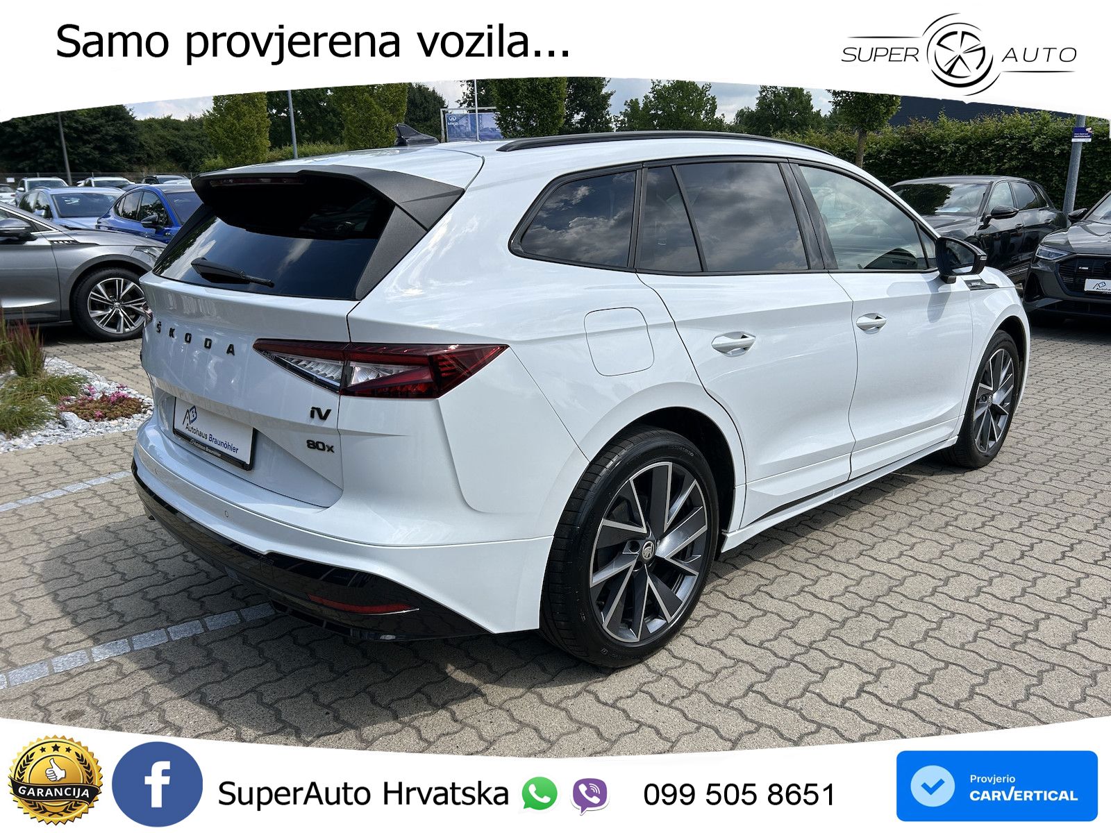 Škoda Enyaq iV 80x 82 kWh (265 KS) AWD SportLine LED+GR SJED+ACC