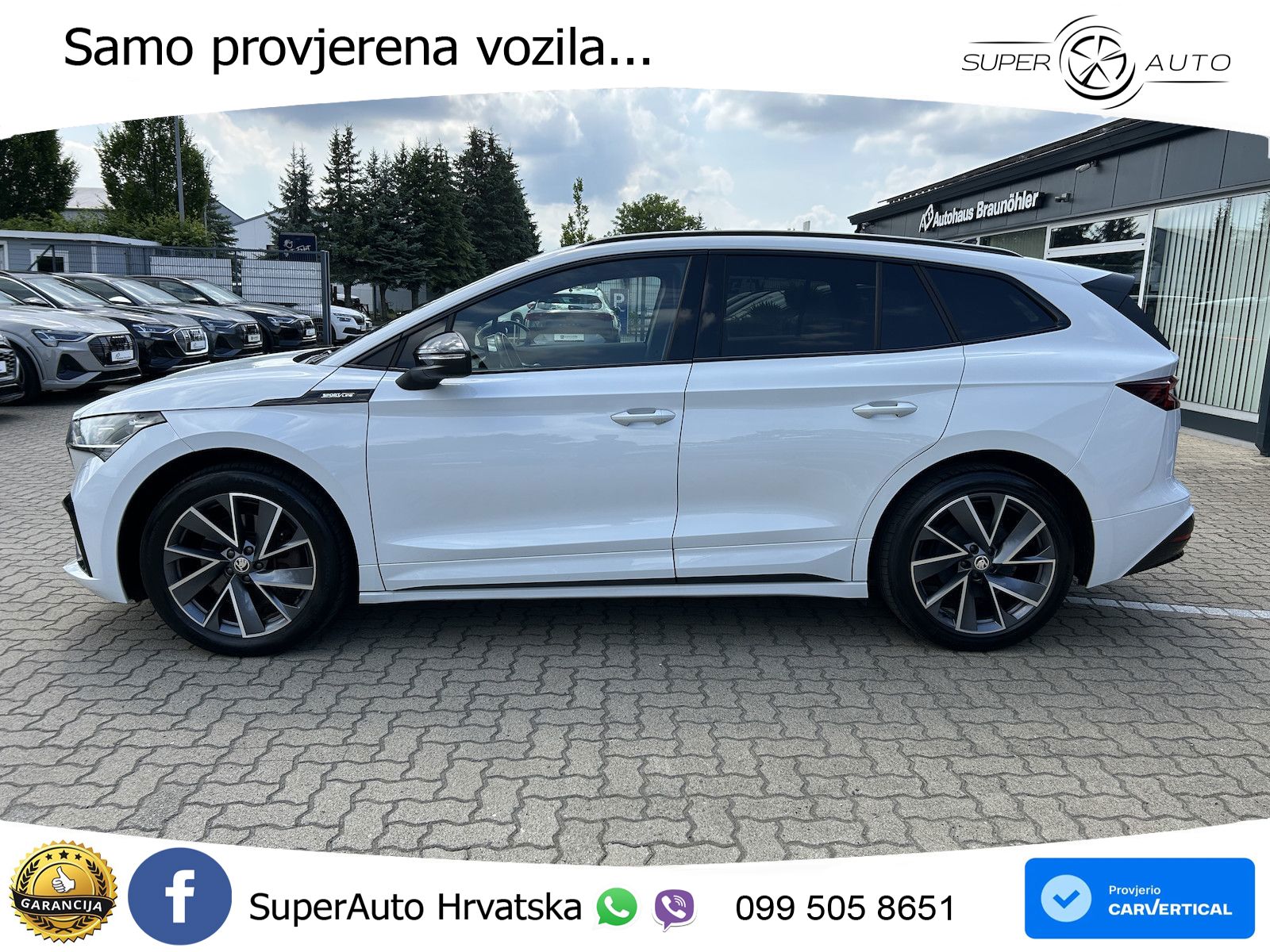 Škoda Enyaq iV 80x 82 kWh (265 KS) AWD SportLine LED+GR SJED+ACC
